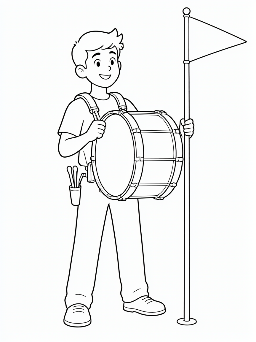 Bumbo: desenho para colorir