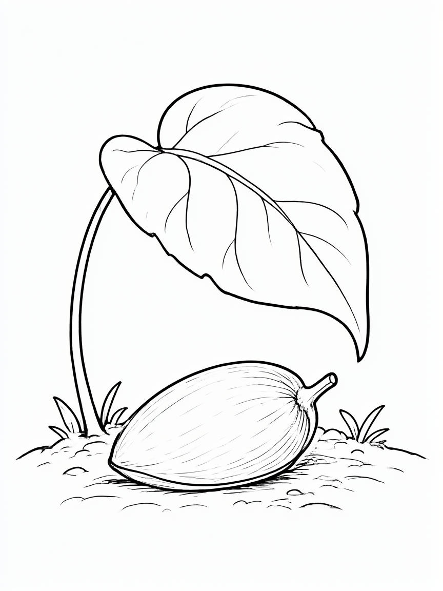 Folha desenho para colorir