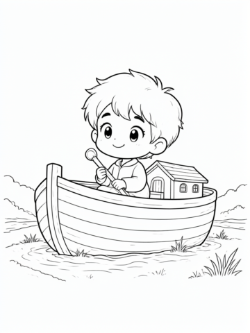 Arca desenho para colorir