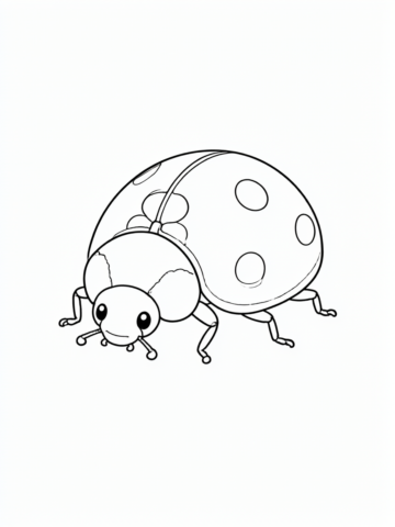 Joaninha desenho para colorir