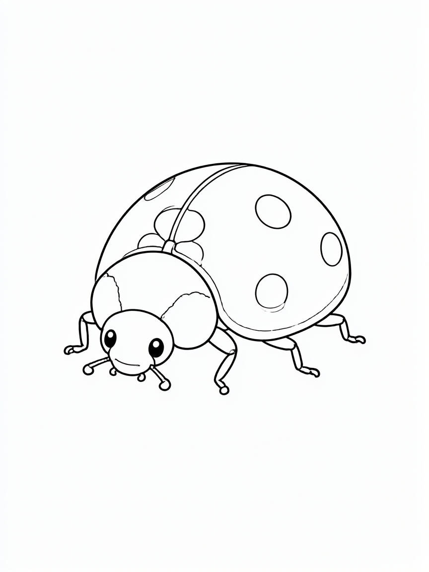 Joaninha desenho para colorir