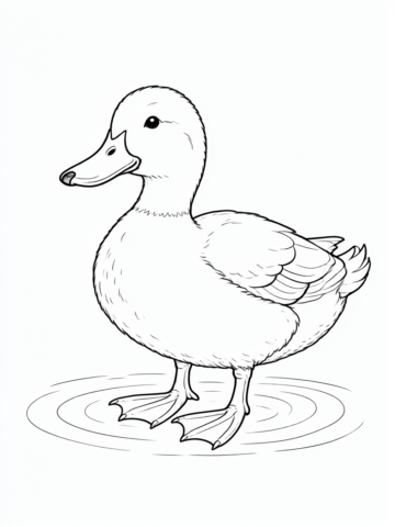 Pato: desenho para colorir