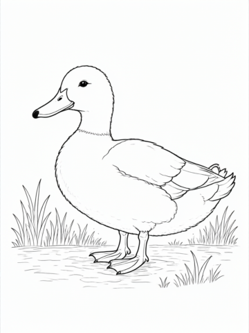 Pato: desenho para colorir