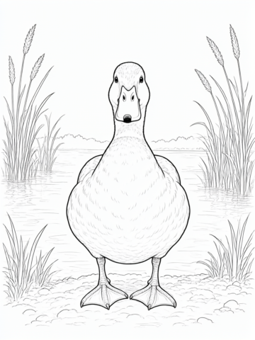 Pato: desenho para colorir