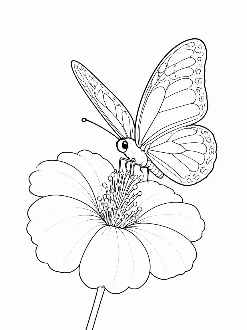 Borboleta desenho para colorir