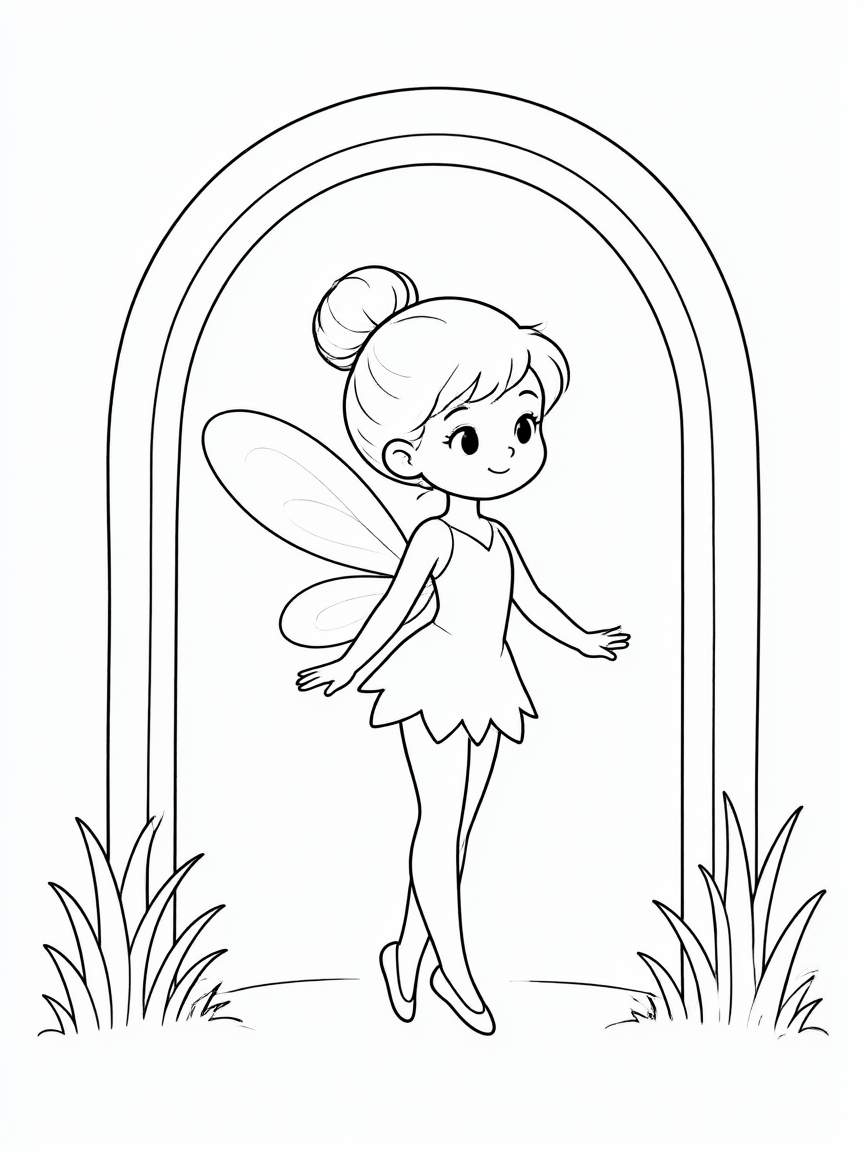 Fada desenho para colorir