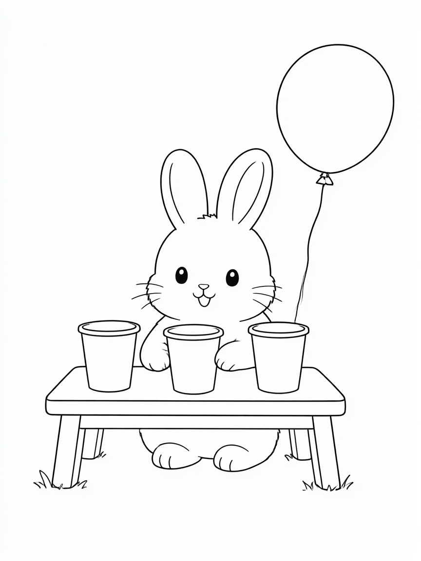 Coelho: desenho para colorir