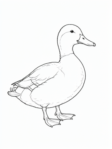 Pato desenho para colorir